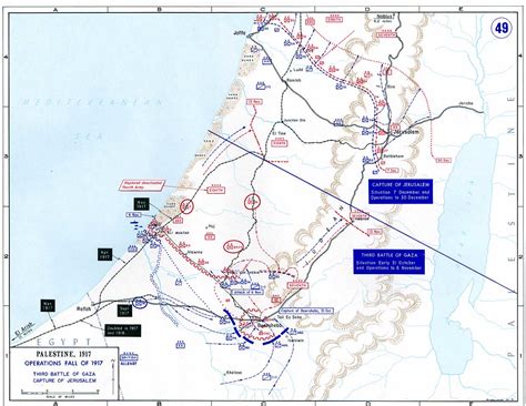 Map Egypt - Palestine 1917