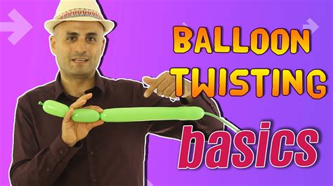 How to twist a balloon - balloon twisting basics tutorial - YouTube