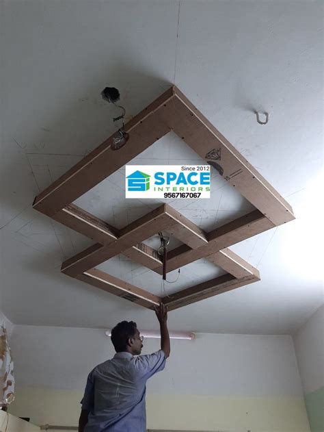 PLYWOOD FALSE CEILING BY SPACE INTERIORS KERALA +91 9567167067 | False ceiling design, False ...