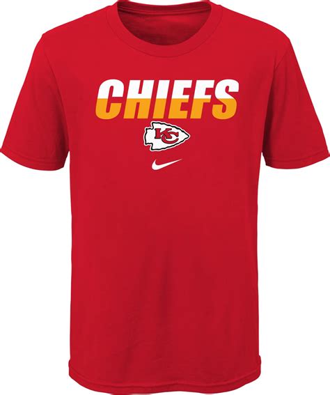 Nike Youth Kansas City Chiefs Cotton Split Team Name T-shirt | Academy