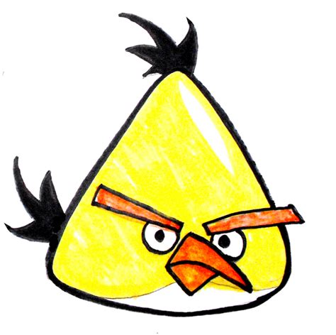 How to Draw an Angry Bird, "Yellow Bird" | HubPages