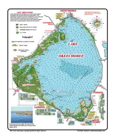 Bass Maps (Florida) - Lake Okeechobee - markevansmaps.com