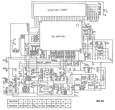 Digital Multimeter Circuit Diagram Dt830b