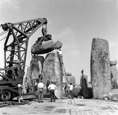 Stonehenge: History and Restoration through old photographs, 1880-1960 - Rare Historical Photos