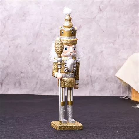 Large Gold Christmas Nutcracker Soldier - 42cm