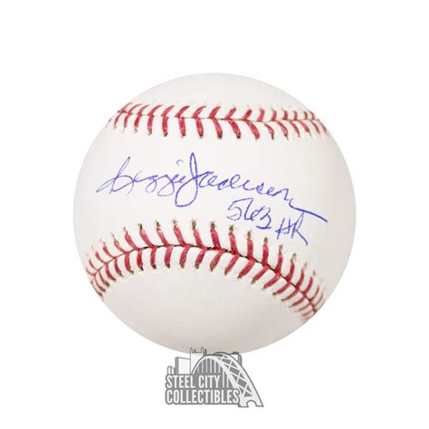 Reggie Jackson 563 HR Autographed Official MLB Baseball - BAS COA ...