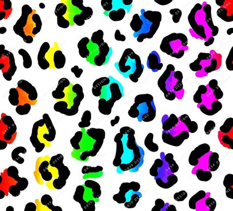 Neon Rainbow Cheetah Print