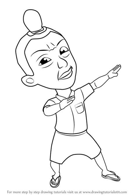 Learn How to Draw Jarjit from Upin & Ipin (Upin & Ipin) Step by Step ...