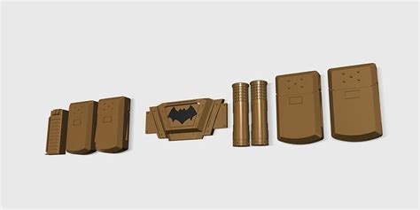 Batman Belt 3D model 3D printable | CGTrader