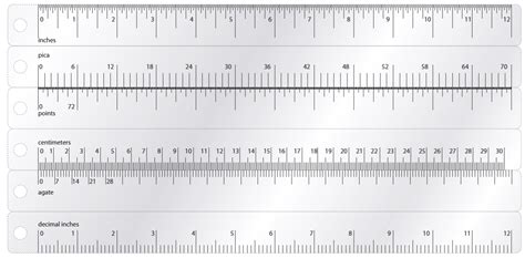 Printable Architectural Scale Ruler | Template Business PSD, Excel ...