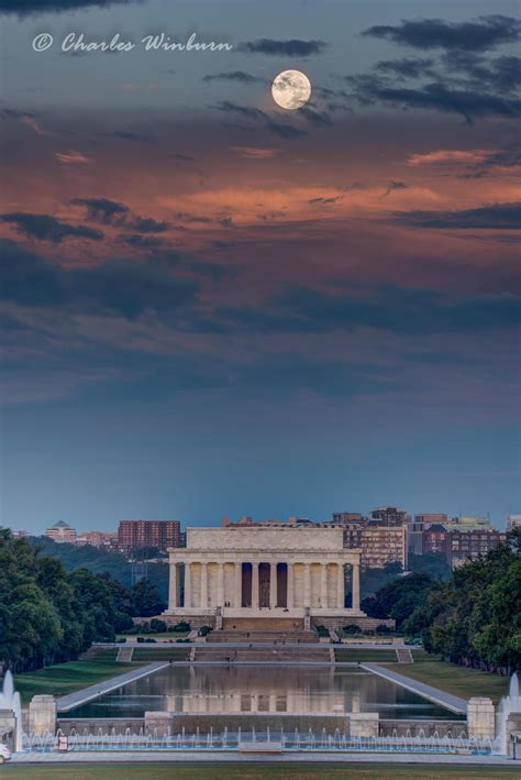 Lincoln Memorial Moonset by CharlesWb on DeviantArt