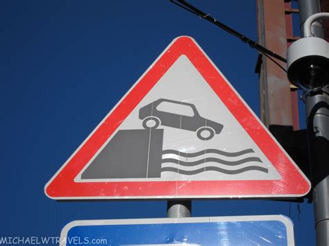 Ridiculous Street Signs # 13- Don't Drive In Water- Moscow - Michael W Travels...