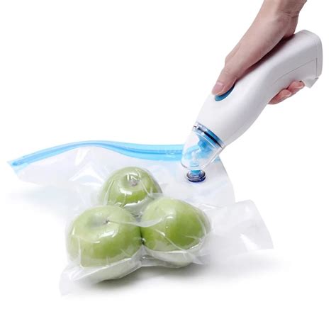 5pcs Durable Plastic Food Saver Reusable Vacuum Bags Fresh Saving Bags ...