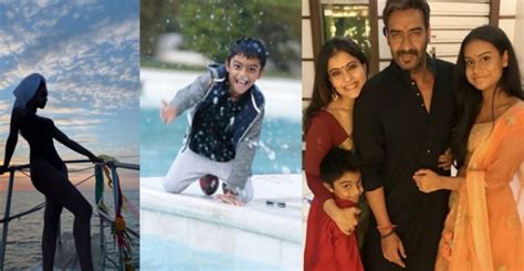 Actress Kajol Family Photos