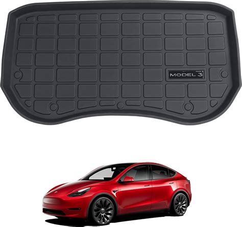 Tesla Model 3 Frunk Mat Front Trunk Mats-Cargo Liner All Weather-Tesla Model 3 Floor Mats for ...