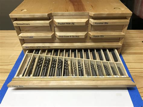 Drill bit chest - modular case - Album on Imgur | Tool storage diy ...