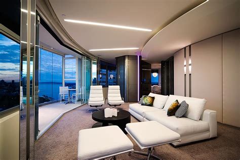 Modern Apartment Interior Design in Warm And Glamour Style - DigsDigs