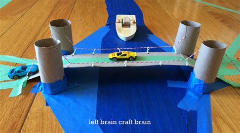 Engineering 201: DIY Recycled Suspension Bridge - Left Brain Craft Brain