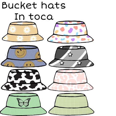 bucket hats in toca | Papieren poppen, Papier dieren, Knutselen met papier