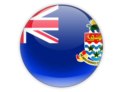 Round icon. Illustration of flag of Cayman Islands