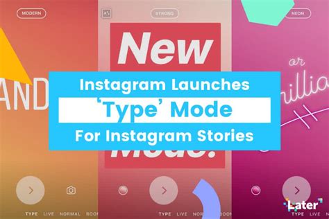 New to Instagram Stories: Fun Fonts and "Type" Mode