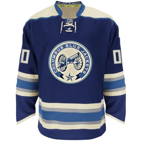 Mens Columbus Blue Jackets Reebok Navy Blue EDGE Authentic Custom ...