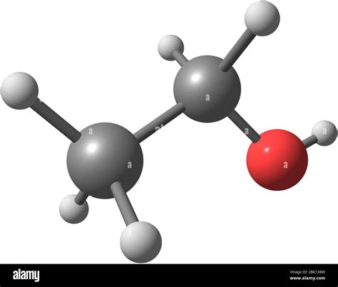 Ethanol molecular structure isolated on white Stock Photo - Alamy