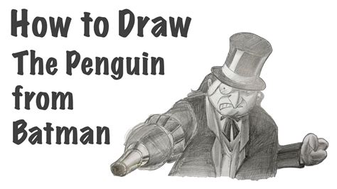 The Penguin Drawing Batman