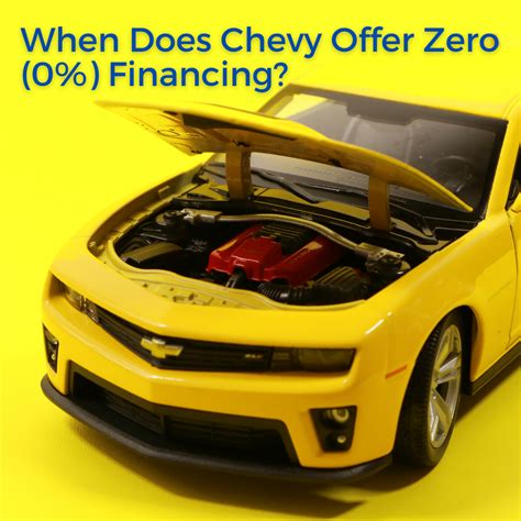 When Does Chevy Offer Zero (0%) Financing? - CFAJournal