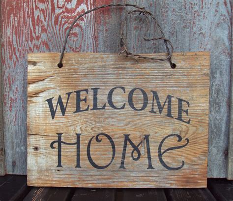 rustic sign: ALL NEW RUSTIC WELCOME SIGNS