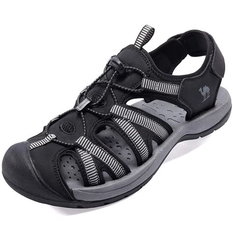 CAMELSPORTS Men's Hiking Sandals Closed Toe Outdoor Beach Sandal Waterproof Sport Fisherman ...