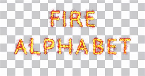 Fire Alphabet by andrey3dp on Envato Elements