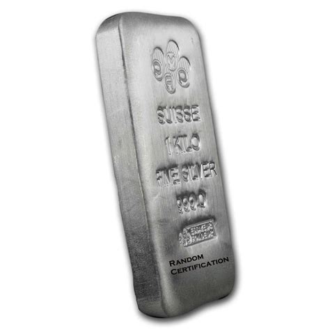 1 kilo Silver Bar - PAMP Suisse (Random Cert.) - CV Coins & Collectables