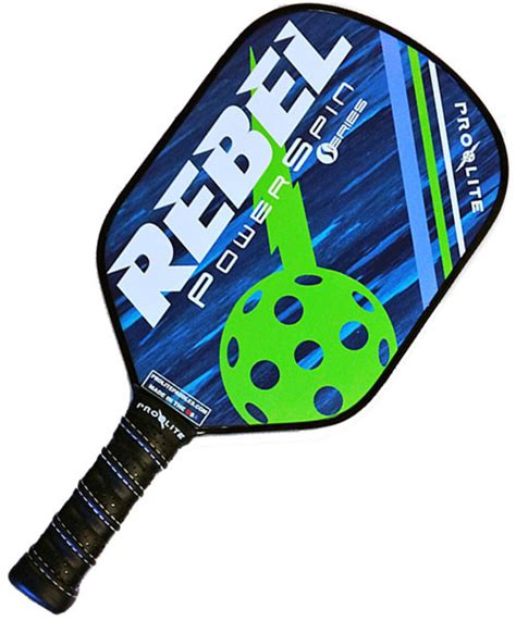 Pro-Lite Rebel Powerspin Pickleball Paddle Green