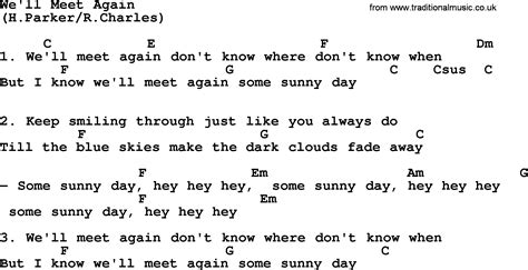 We'll Meet Again, by The Byrds - lyrics and chords