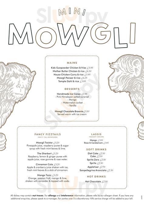 Mowgli Street Food menù, Leeds - Main Menu | Sluurpy