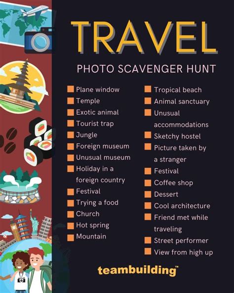 15 Fun Photo Scavenger Hunt Ideas for Team Building in 2023 | Photo ...