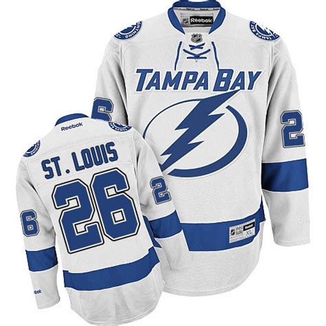 Martin St. Louis Tampa Bay Lightning Reebok Authentic Away Jersey (White)