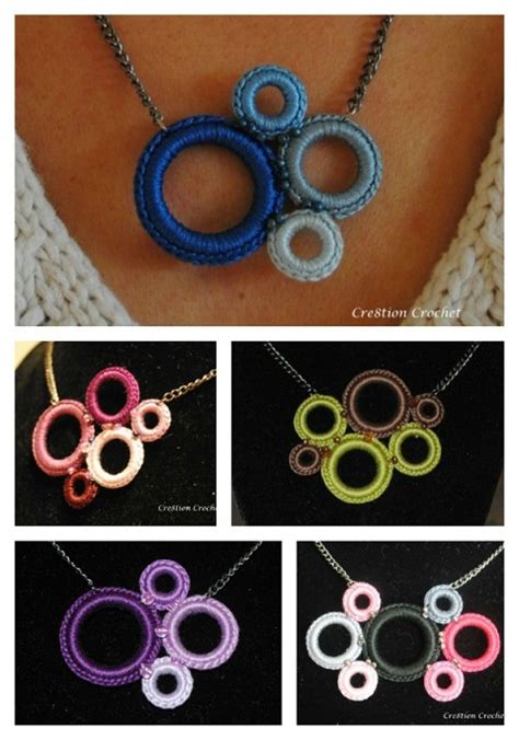 Easy Crochet Ring Statement Necklace Tutorial / The Beading Gem