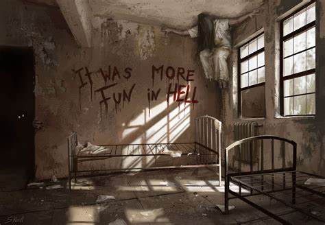 ArtStation - Haunted asylum, Stefan Koidl | Creepy paintings, Horror ...