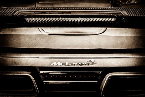 McLaren 12C Spider Rear Emblem -0106s Photograph by Jill Reger