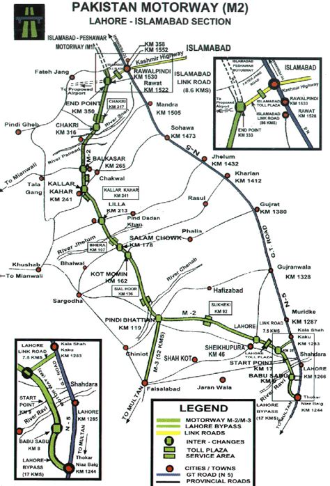 Route Map Motorway Pakistan Travel Guide Information M1 M2 M3 - Urdu Meaning Pictures Hindi Tips ...