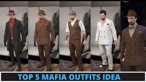 GTA V online - TOP 5 MAFIA OUTFIT IDEAS - YouTube