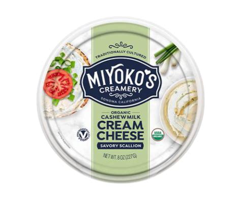 Miyoko's Savory Scallion Vegan Cream Cheese | VeganCheese.co