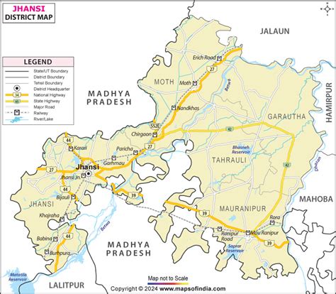 Jhansi District Map