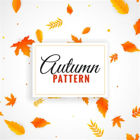 beautiful autumn leaves pattern design - Download Free Vector Art, Stock Graphics & Images