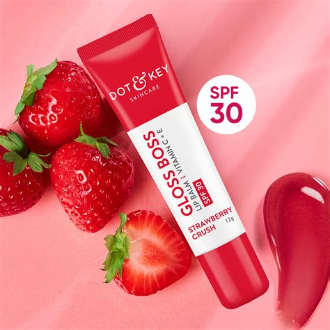 Dot & Key Strawberry Lip Balm for soft and naturally pink lips| SPF 30 ...