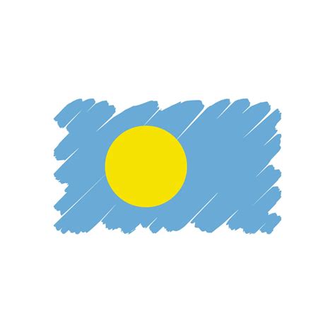 Palau Flag Free Vector Design 4943498 Vector Art at Vecteezy