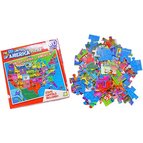 The 50 United States of America Map Puzzle - Nokomis Bookstore & Gift Shop