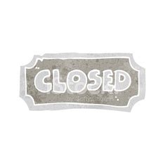 Cartoon Closed Sign Stock Vector | Royalty-Free | FreeImages